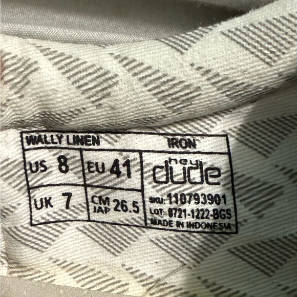 Hey Dude Men's Gray Casual Shoes - Picture 6 of 6